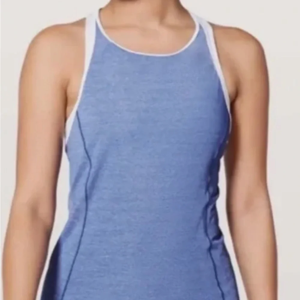 Blue Racerback Tank Top - Picture 3 of 6
